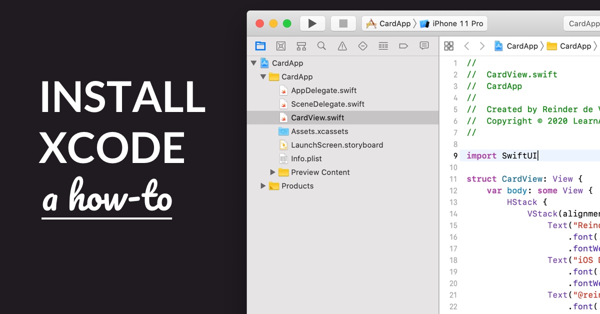 install command line tools for xcode mac