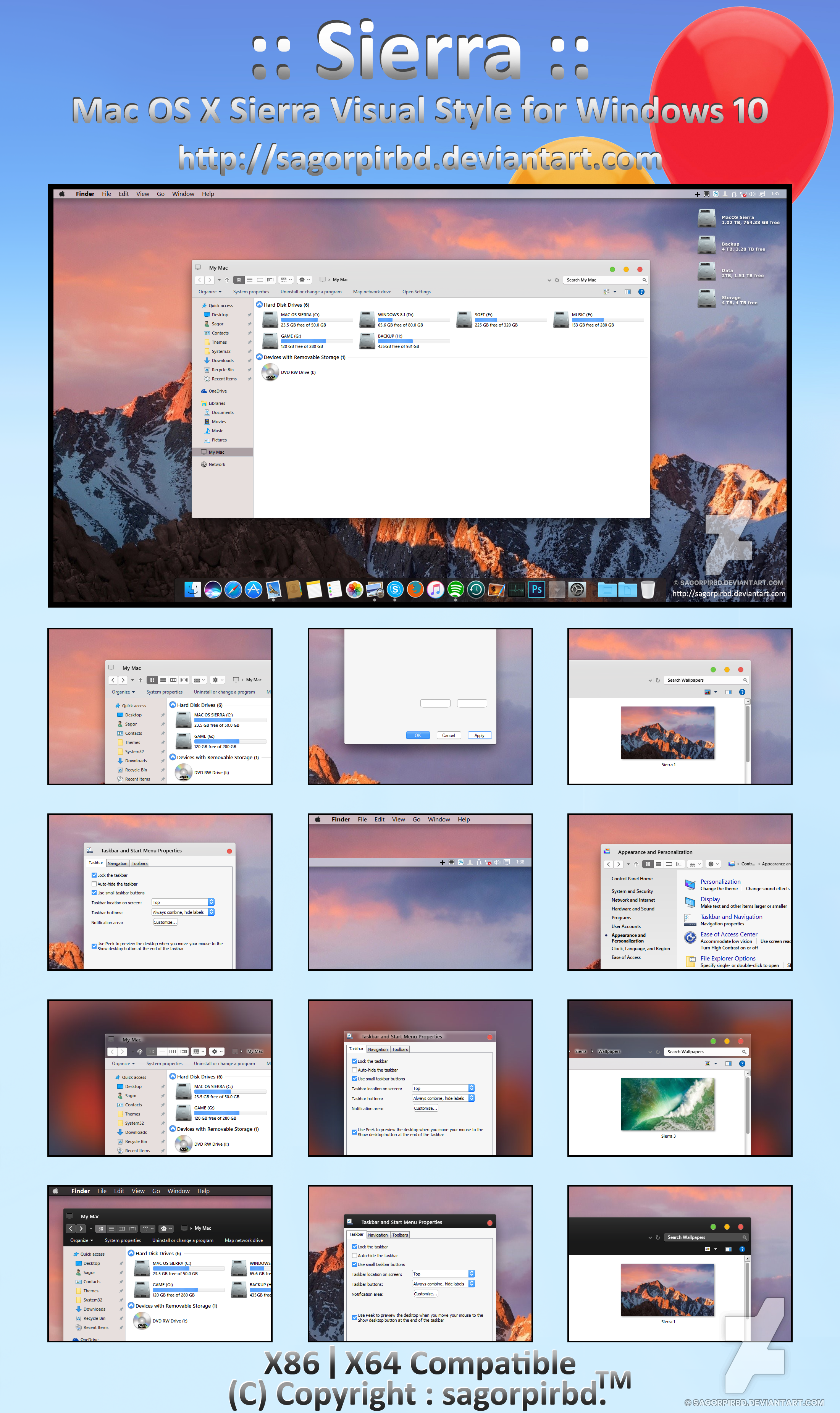 mac sierra start menu for windows 10